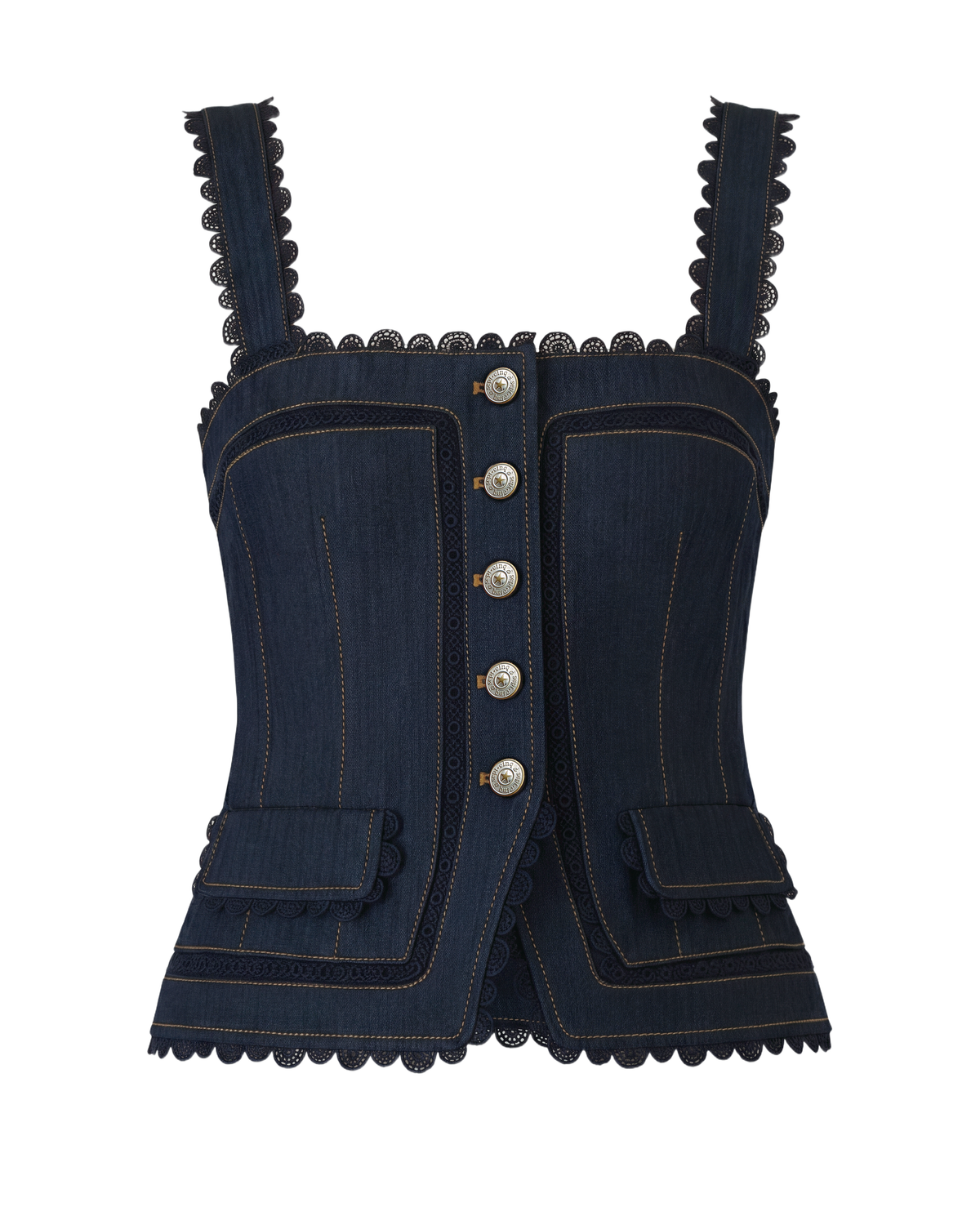 Cinq à Sept Guipure Lace Myra Jean Top