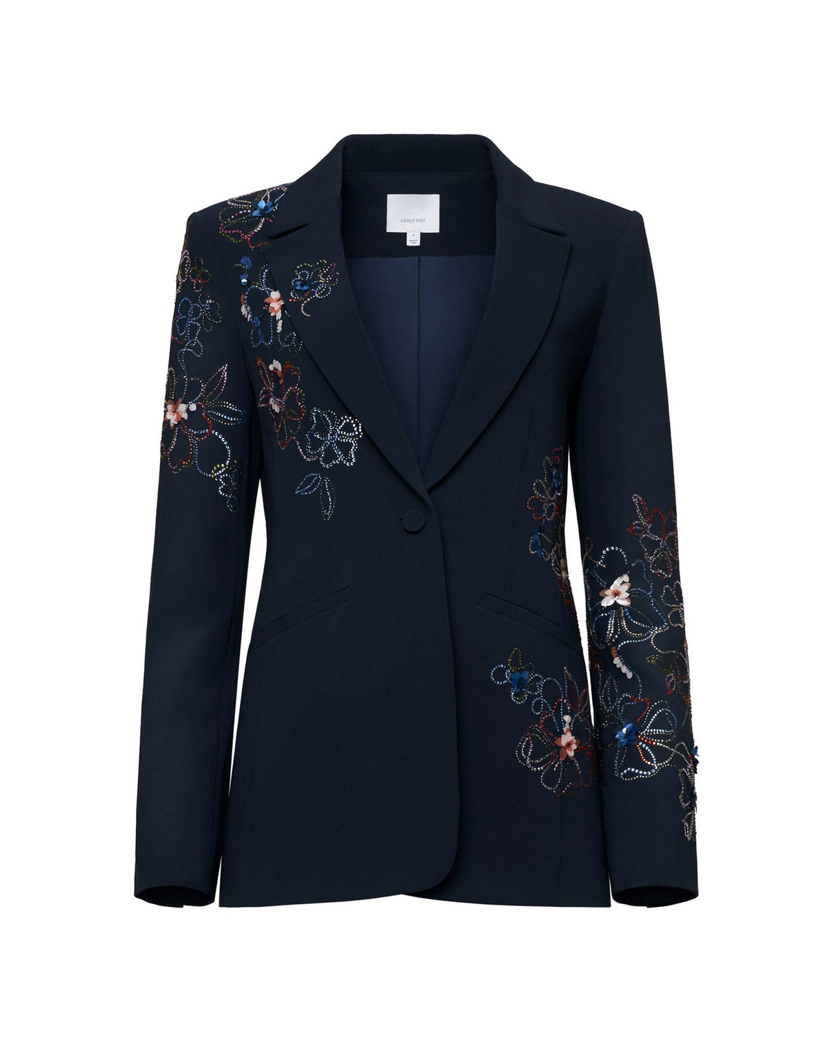 Cinq à Sept Blooming Linework Karlie Blazer
