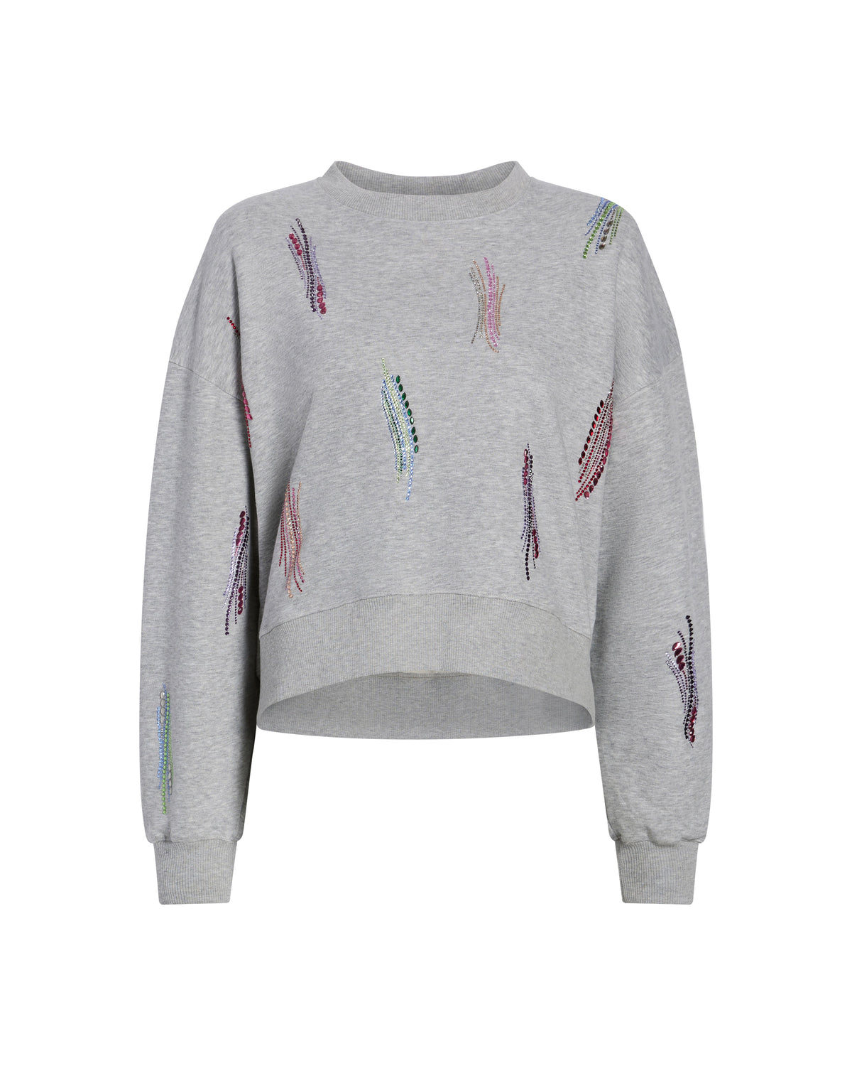 Cinq à Sept Paillette Whirl Brandy Pullover