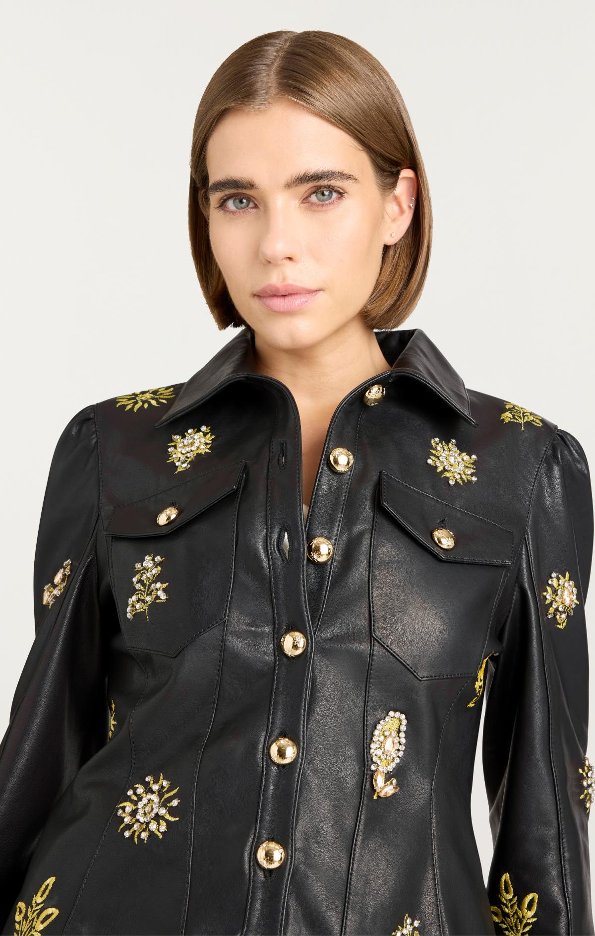 Cinq à Sept Leila Leather Sarita Jacket