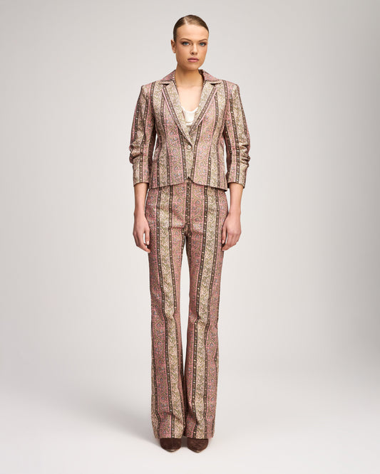 Cinq à Sept Pepper Paisley Le Petit Khloe Jean Blazer