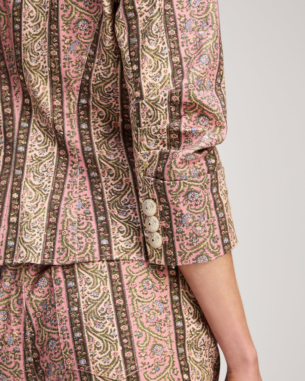 Cinq à Sept Pepper Paisley Le Petit Khloe Jean Blazer