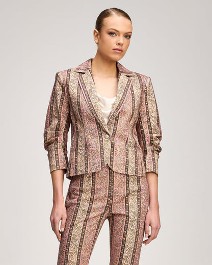 Cinq à Sept Pepper Paisley Le Petit Khloe Jean Blazer