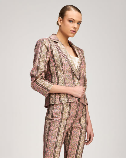 Cinq à Sept Pepper Paisley Le Petit Khloe Jean Blazer