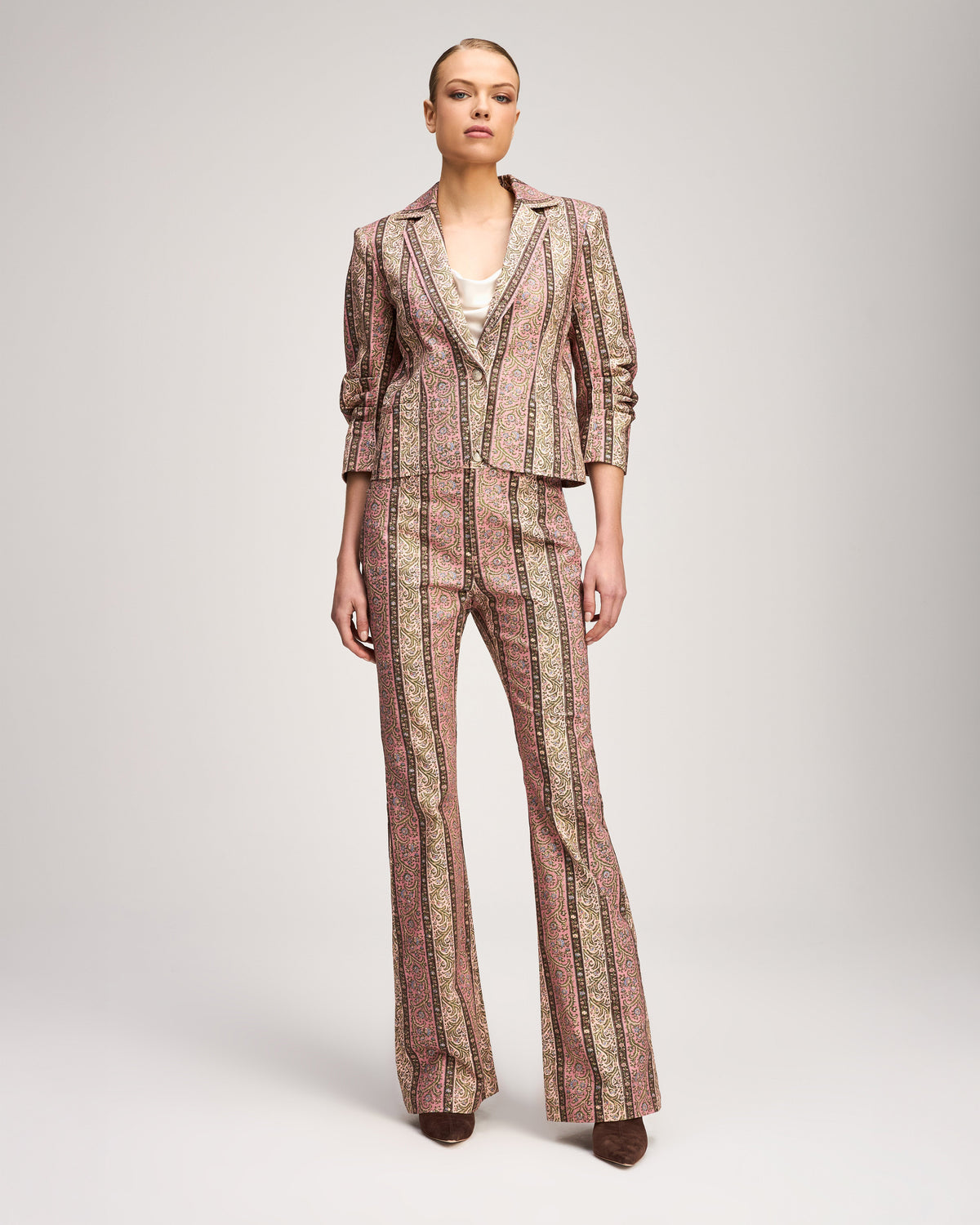 Cinq à Sept Pepper Paisley Le Petit Khloe Jean Blazer