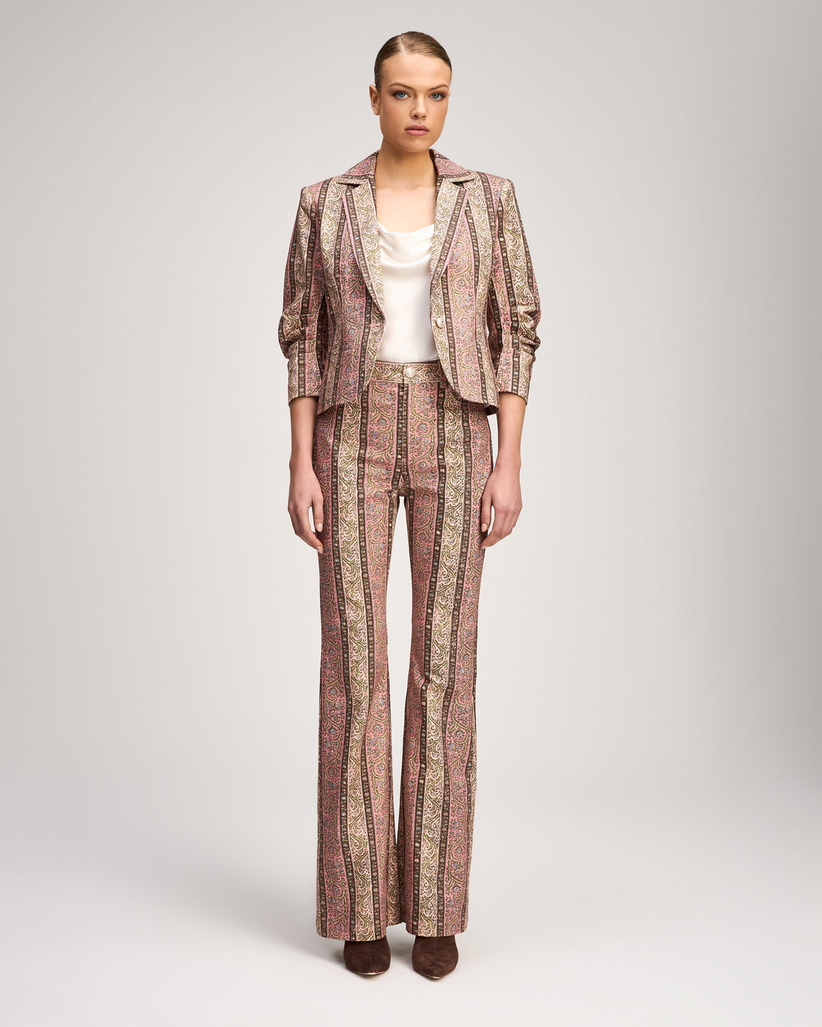 Cinq à Sept Pepper Paisley Le Petit Khloe Jean Blazer