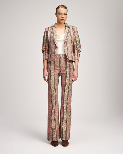 Cinq à Sept Pepper Paisley Le Petit Khloe Jean Blazer