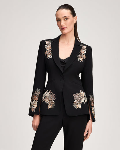 Cinq à Sept Floral Border Isby Jacket