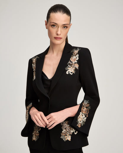 Cinq à Sept Floral Border Isby Jacket