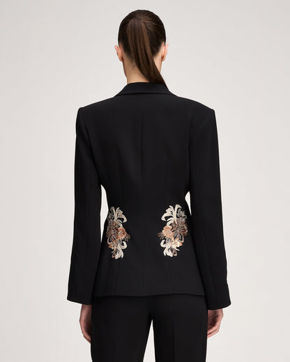 Cinq à Sept Floral Border Isby Jacket