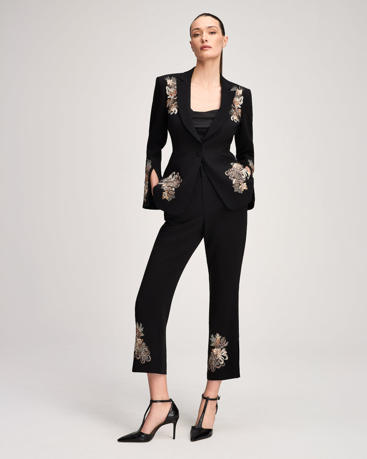 Cinq à Sept Floral Border Isby Jacket