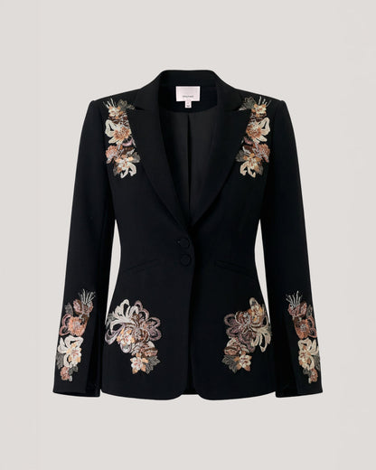 Cinq à Sept Floral Border Isby Jacket