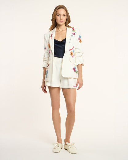 Cinq à Sept Celeste Vine Scrunched Cheyenne Blazer