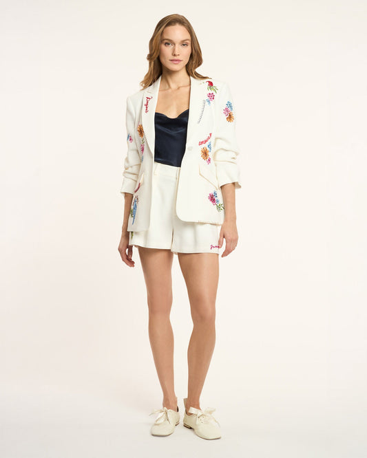 Cinq à Sept Celeste Vine Scrunched Cheyenne Blazer