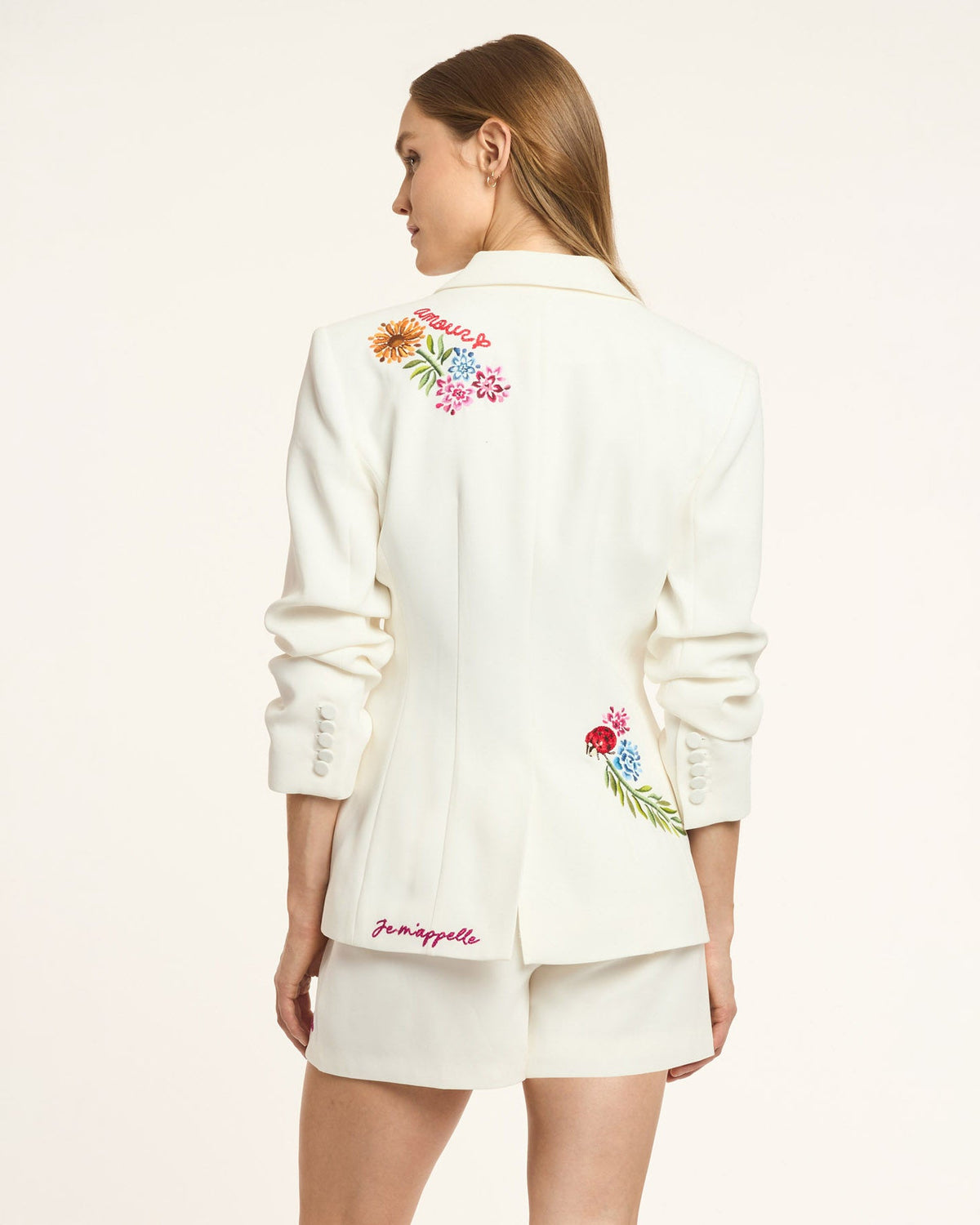 Cinq à Sept Celeste Vine Scrunched Cheyenne Blazer