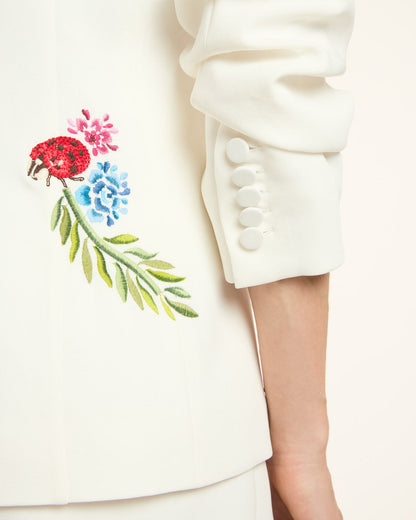 Cinq à Sept Celeste Vine Scrunched Cheyenne Blazer