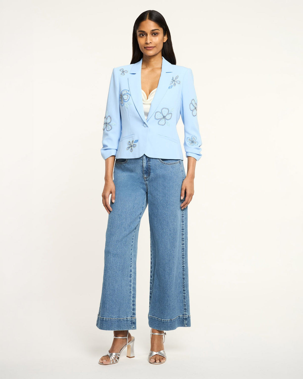 Cinq à Sept Beaded Flowers Le Petit Khloe Blazer