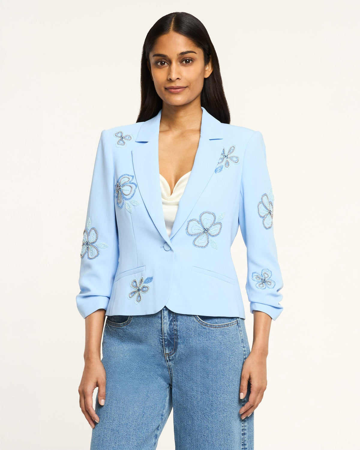 Cinq à Sept Beaded Flowers Le Petit Khloe Blazer
