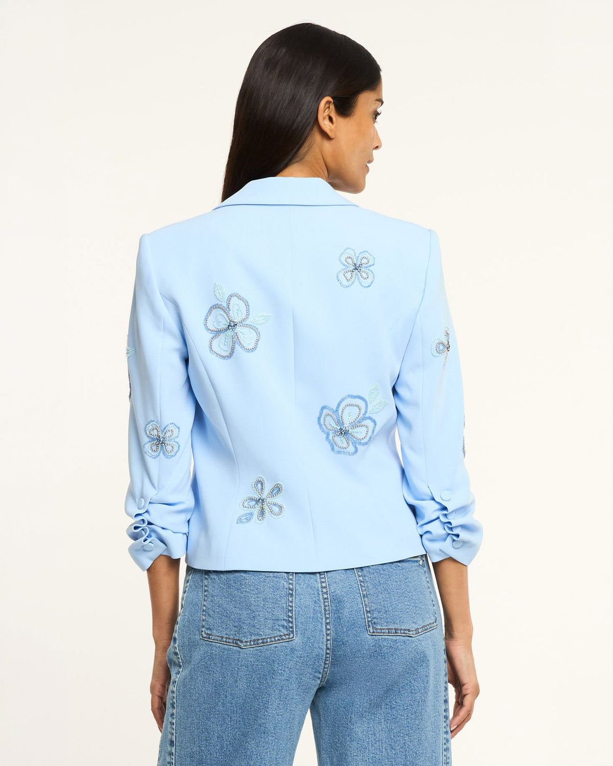 Cinq à Sept Beaded Flowers Le Petit Khloe Blazer