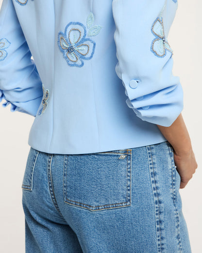 Cinq à Sept Beaded Flowers Le Petit Khloe Blazer