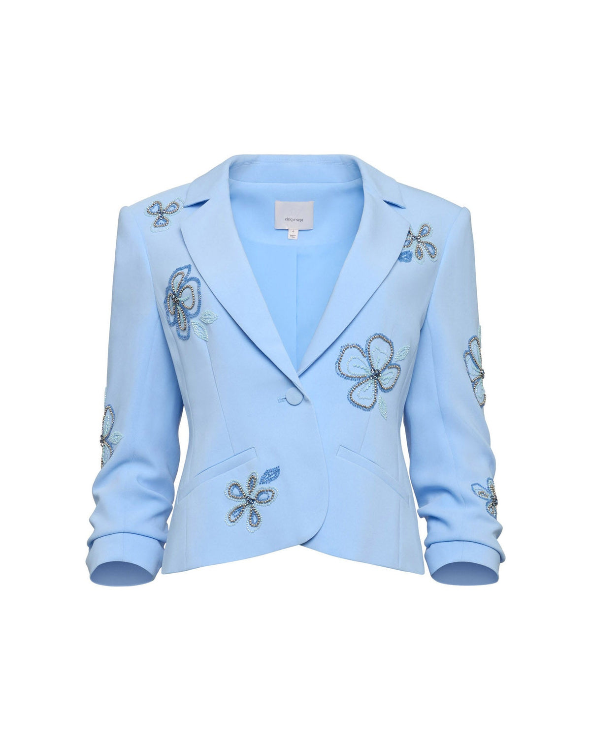 Cinq à Sept Beaded Flowers Le Petit Khloe Blazer