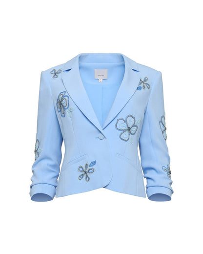 Cinq à Sept Beaded Flowers Le Petit Khloe Blazer
