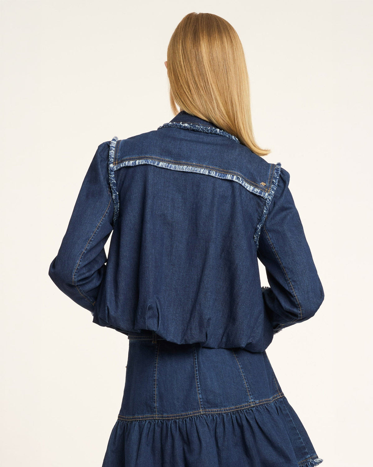 Cinq à Sept Bicolor Fringe Indria Jacket