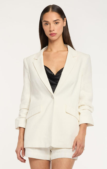 Cinq à Sept Linen Suiting Kylie Blazer
