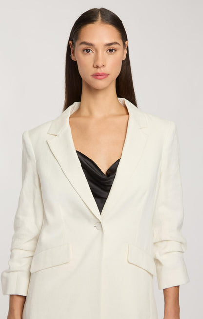 Cinq à Sept Linen Suiting Kylie Blazer