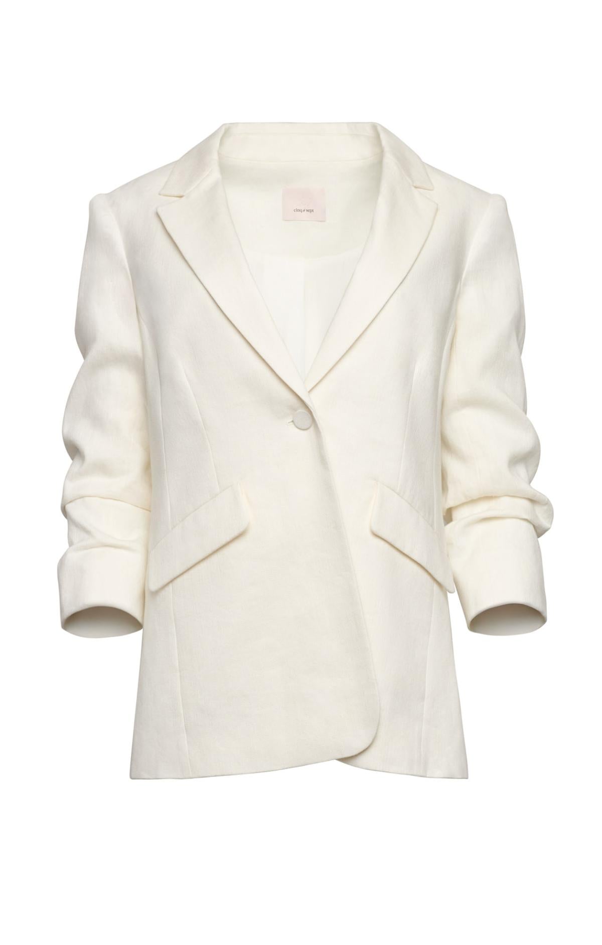 Cinq à Sept Linen Suiting Kylie Blazer