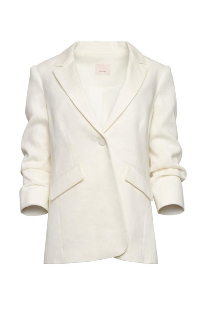 Cinq à Sept Linen Suiting Kylie Blazer