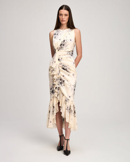 Cinq à Sept Handsketched Floral Cyrus Dress