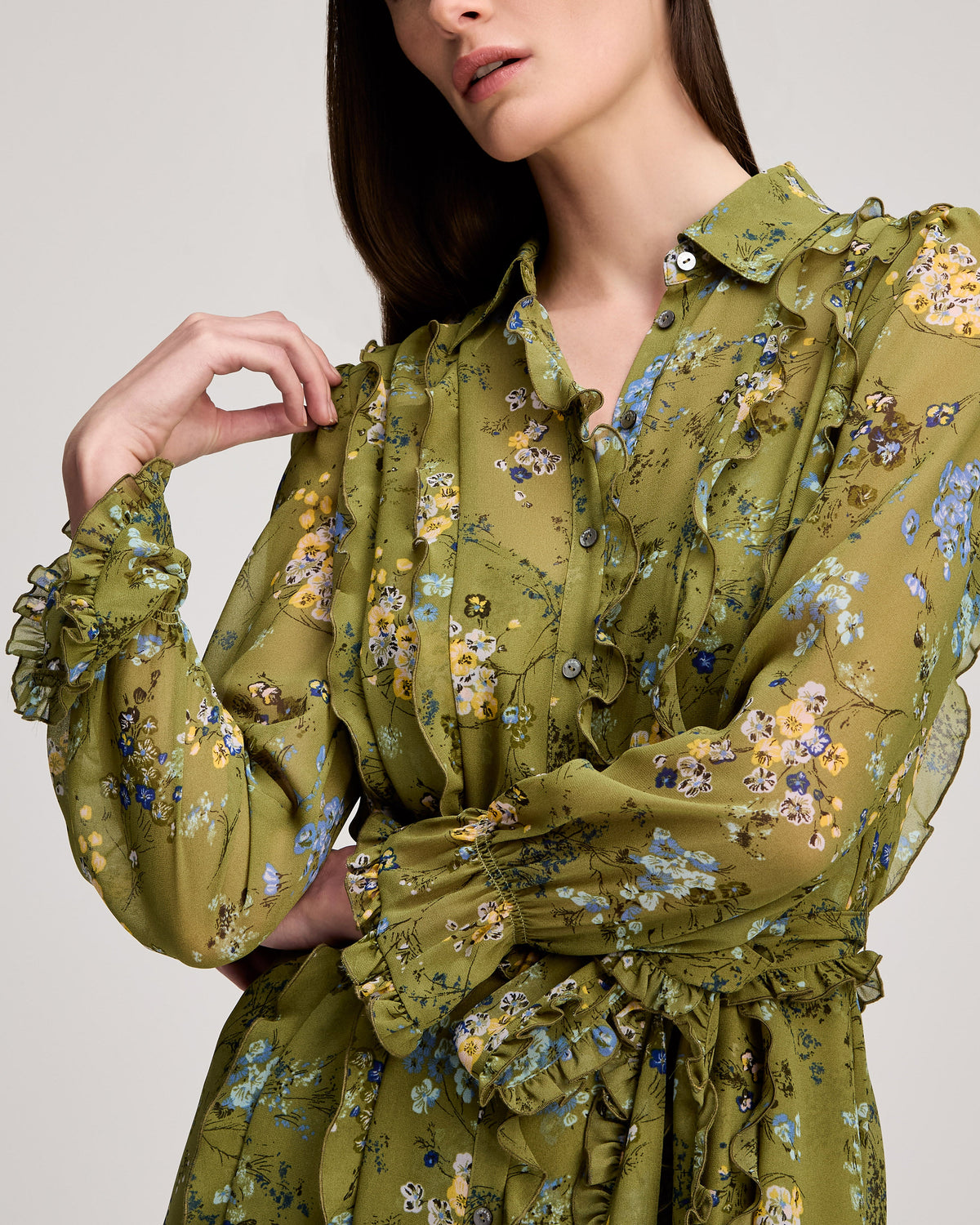Cinq à Sept Windswept Floral Estelle Dress
