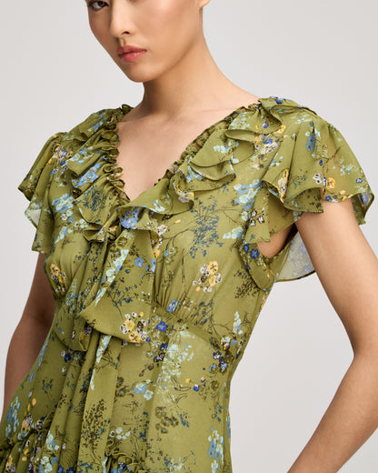 Cinq à Sept Windswept Floral Sevi Dress