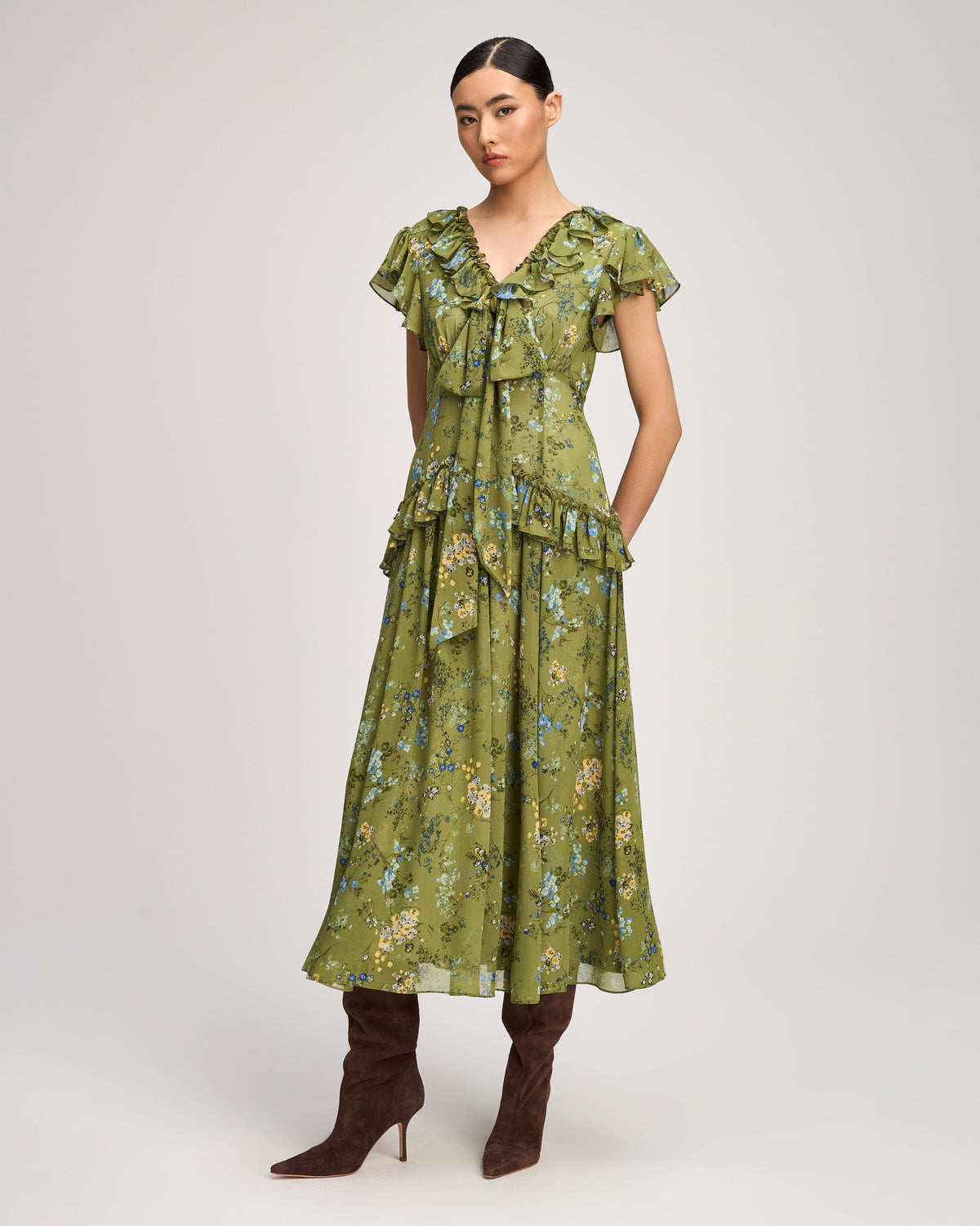 Cinq à Sept Windswept Floral Sevi Dress