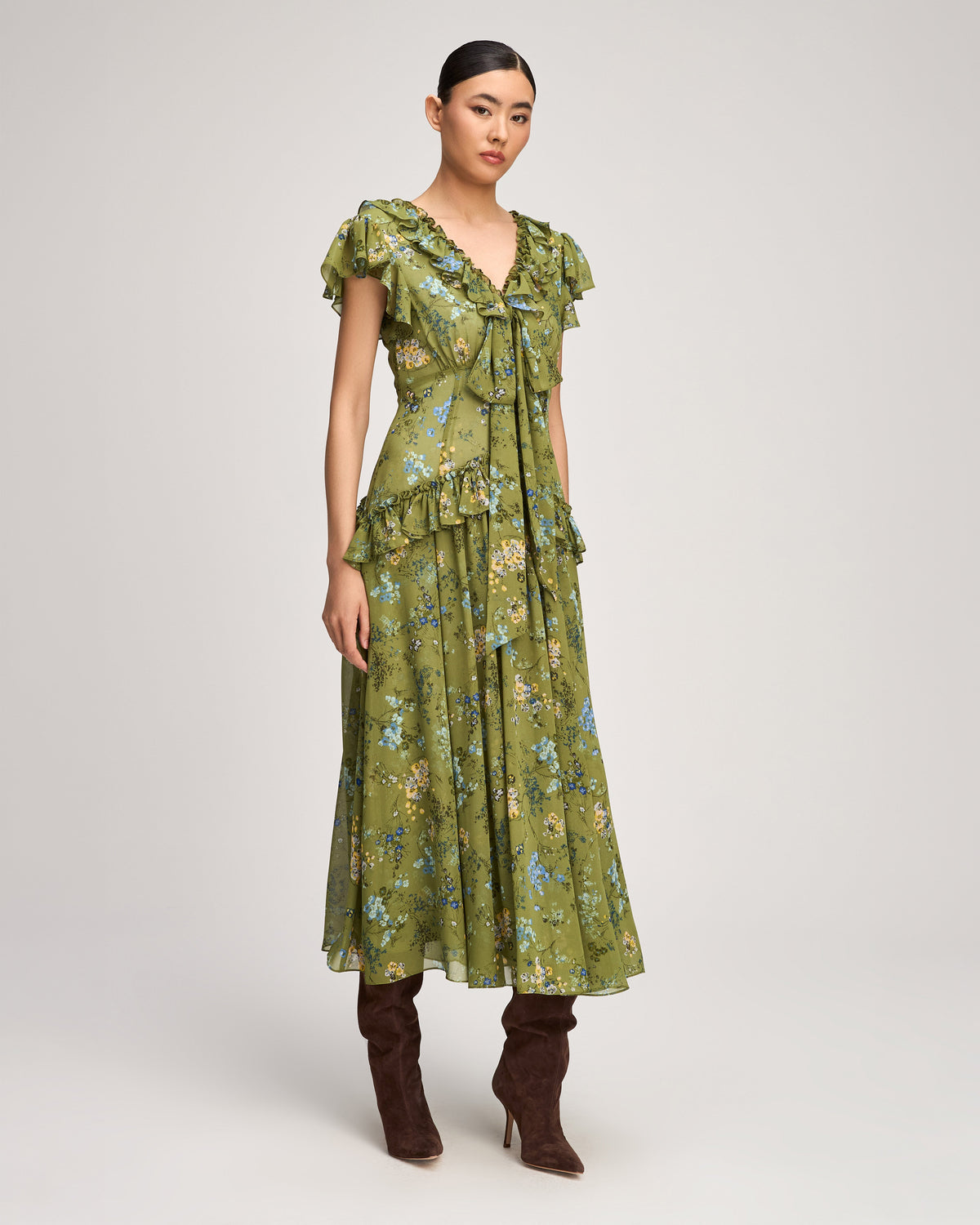 Cinq à Sept Windswept Floral Sevi Dress