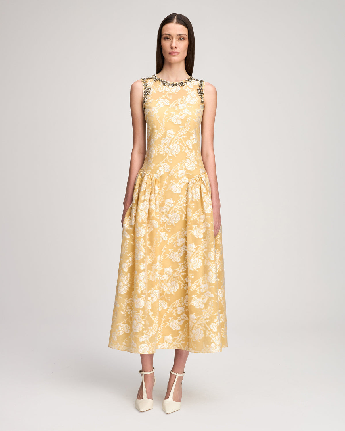Cinq à Sept Organza Jacquard Florence Dress