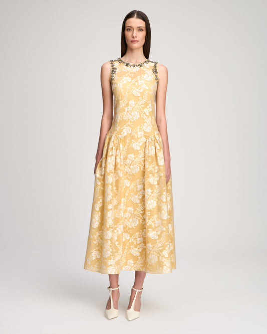 Cinq à Sept Organza Jacquard Florence Dress