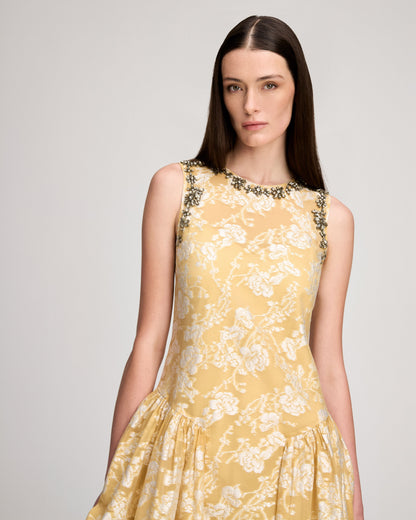 Cinq à Sept Organza Jacquard Florence Dress