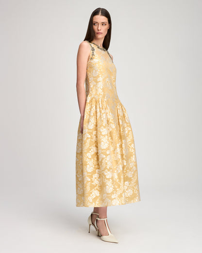 Cinq à Sept Organza Jacquard Florence Dress