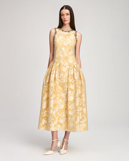Cinq à Sept Organza Jacquard Florence Dress