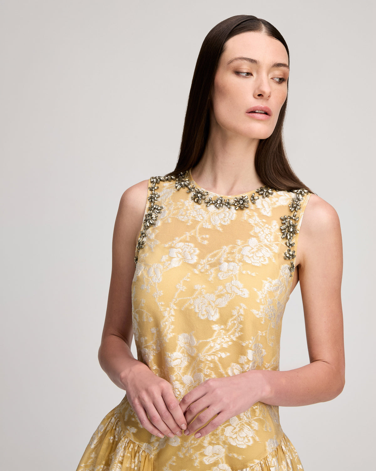 Cinq à Sept Organza Jacquard Florence Dress