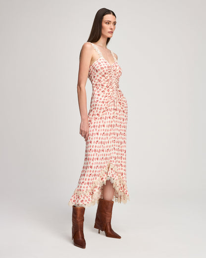 Cinq à Sept Mini Ikat Roses Stevie Dress