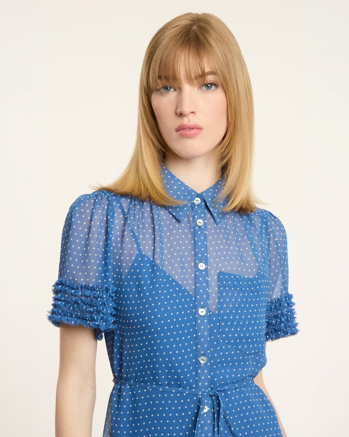 Cinq à Sept Pindot Galea Dress