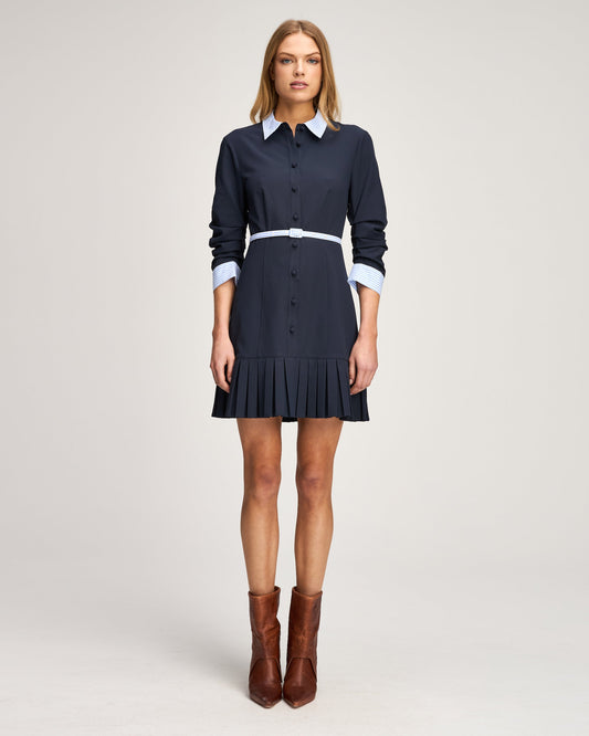 Cinq à Sept Stripe Shirting Lucilla Dress