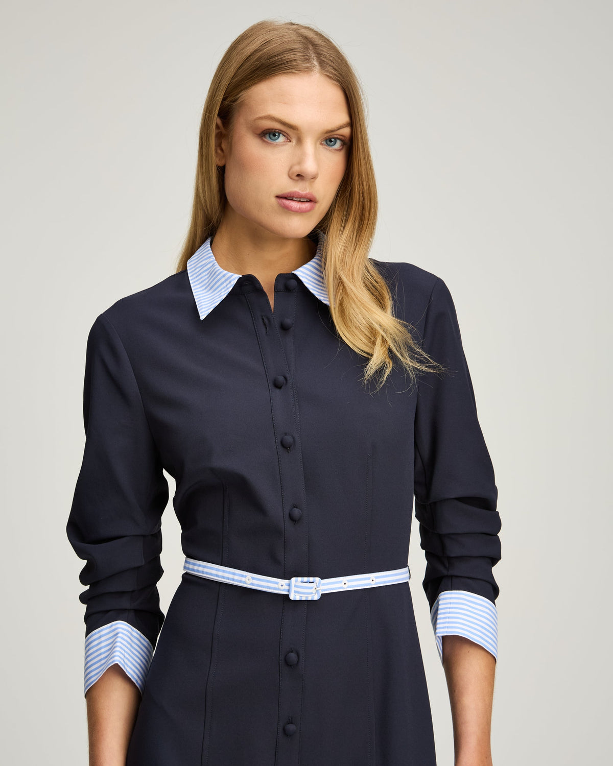Cinq à Sept Stripe Shirting Lucilla Dress