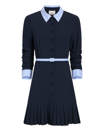 Cinq à Sept Stripe Shirting Lucilla Dress