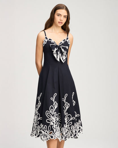 Cinq à Sept Paisley Bloom Embroidered Dama Dress