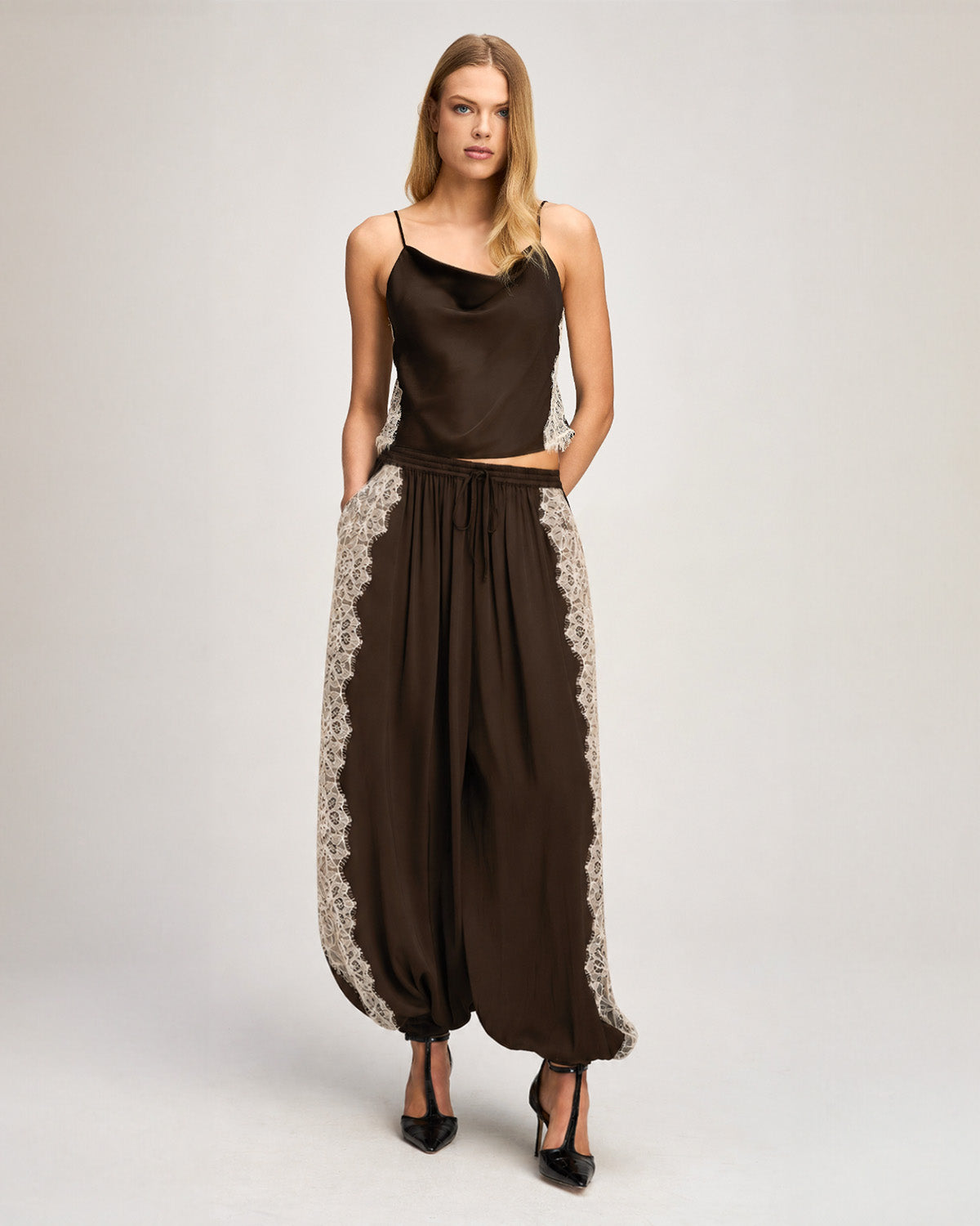 Cinq à Sept Esme Satin Lace Petit Marta Cami