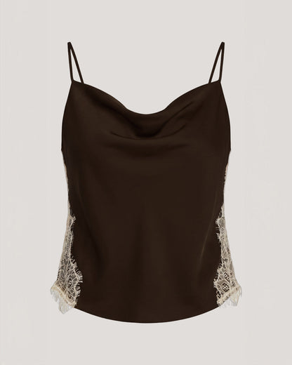 Cinq à Sept Esme Satin Lace Petit Marta Cami